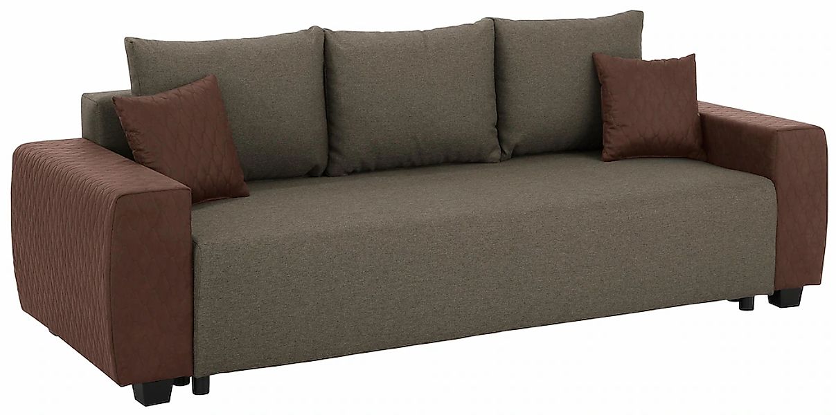 Home affaire Schlafsofa »Bella«, mit geprägtem Bezug bei Armlehnen günstig online kaufen