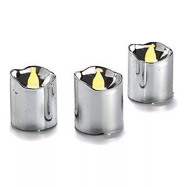 Led Kerze (3 Stücke) Silber günstig online kaufen
