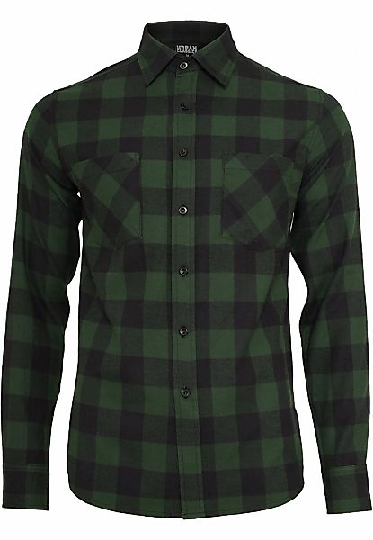 URBAN CLASSICS Kurzarmshirt "Urban Classics Herren Checked Flanell Shirt" 1 günstig online kaufen