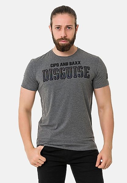 Cipo & Baxx T-Shirt "T-Shirt" mit Rundhals-Ausschnitt günstig online kaufen