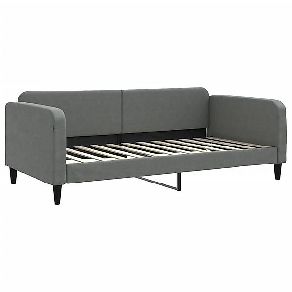 vidaXL Bettgestell, Tagesbett Dunkelgrau 100x200 cm Stoff günstig online kaufen