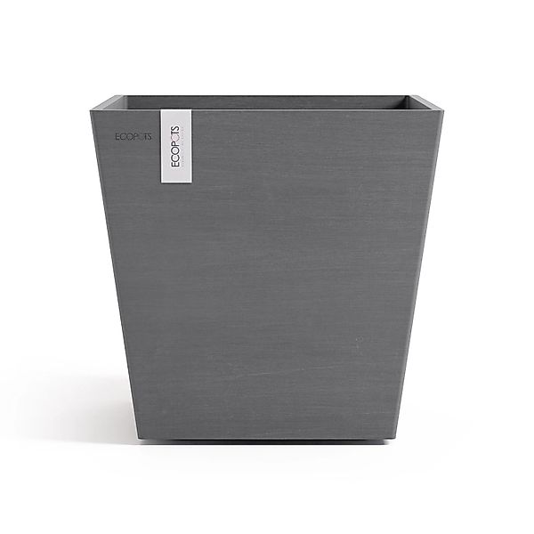 ECOPOTS Blumentopf Rotterdam 35 + Wassersystem Grau, für innen und außen: f günstig online kaufen