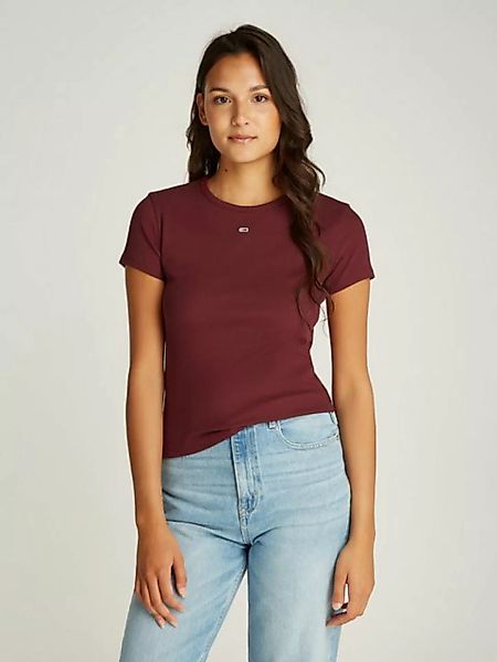 Tommy Jeans T-Shirt TJW SLIM ESSENTIAL RIB SS mit gerippter Struktur günstig online kaufen