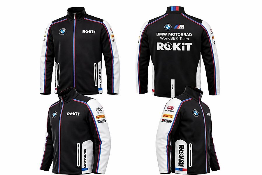 BMW Sweatjacke BMW Motorrad Zip Sweatshirt WSBK Fan X ROKiT M Farben Team J günstig online kaufen