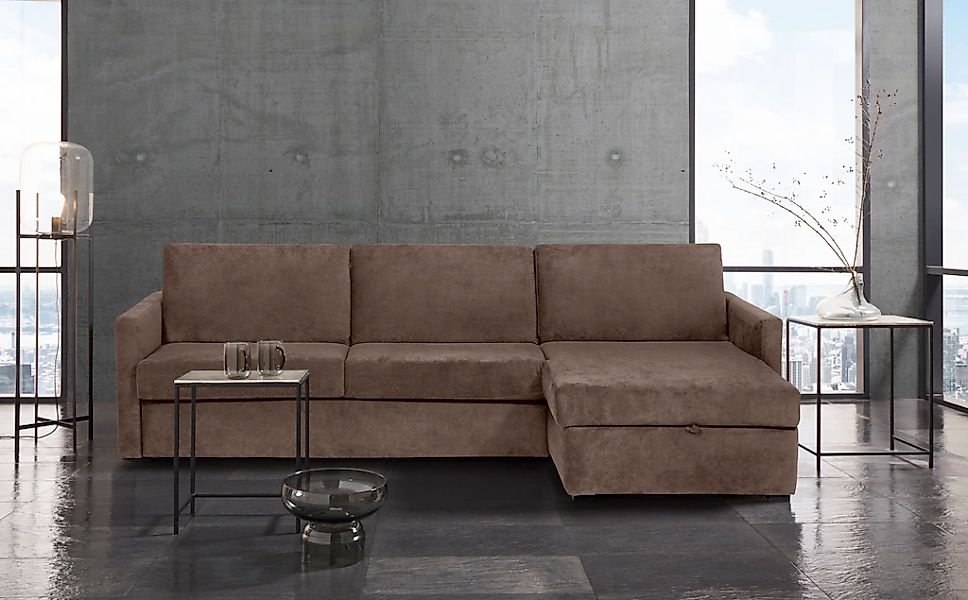 Home affaire Schlafsofa "GOLDPOINT Ecksofa 264 cm, Liegefläche (140/200cm), günstig online kaufen