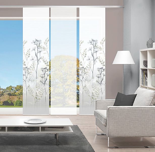 Vision S Schiebegardine "HELVIN 3er SET" Paneelwagen 3 Stk. tlg. Schiebevor günstig online kaufen