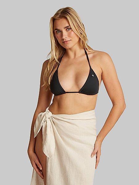 Calvin Klein Swimwear Triangel-Bikini-Top TRIANGLE-RP, mit Logo-Patch günstig online kaufen