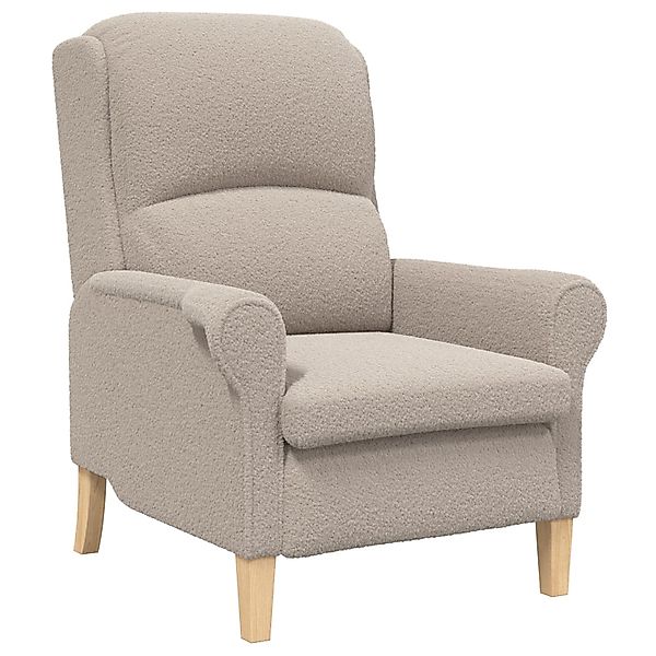 vidaXL Sessel Ergonomischer Sessel Hellgrau Polyester, günstig online kaufen