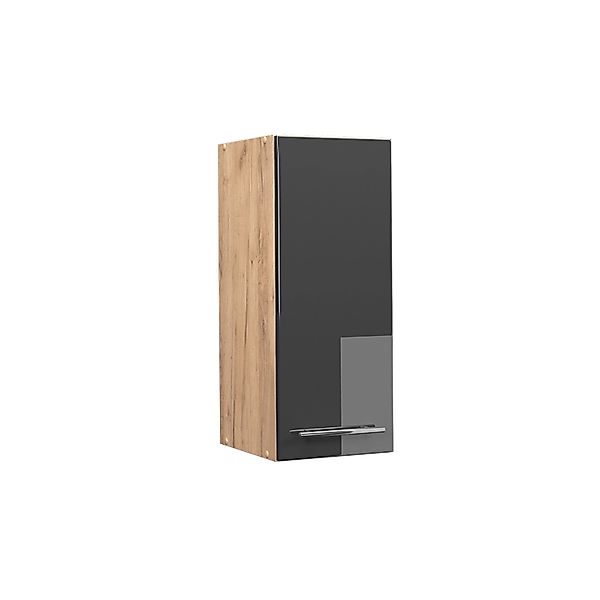 Vicco Hängeschrank Fame-Line Anthrazit Hochglanz/Goldkraft Eiche 30 cm günstig online kaufen