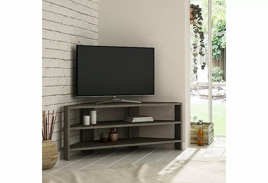 Decortie TV-Schrank Thales (1 set) Modernes Eck-Fernsehgerät Multimedia-Cen günstig online kaufen