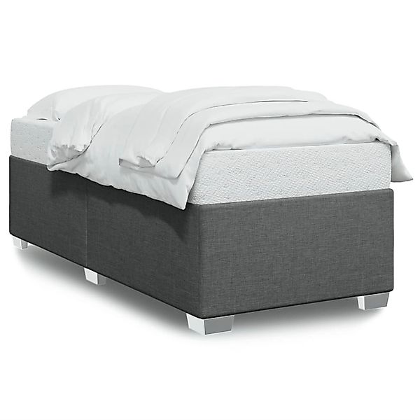 vidaXL Bett Bettgestell ohne Matratze Dunkelgrau günstig online kaufen