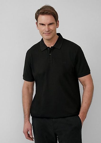 s.Oliver Kurzarmshirt Poloshirt aus Baumwollpiqué Stickerei günstig online kaufen
