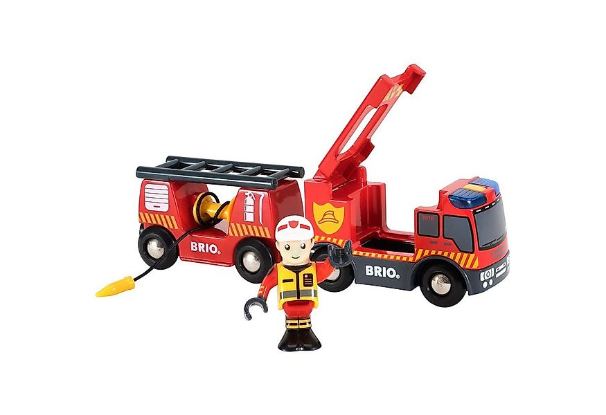 BRIO® Spielzeug-Auto BRIO World World Feuerwehr-Leiterfahrzeug, (3-tlg) günstig online kaufen