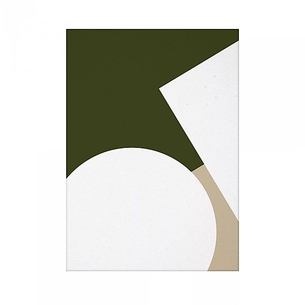 Paper Collective - Simple Forms III Kunstdruck 30x40cm - weiß, beige, grün/ günstig online kaufen