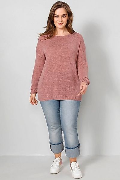 Janet & Joyce Strickpullover Pullover oversized Rundhals Langarm günstig online kaufen