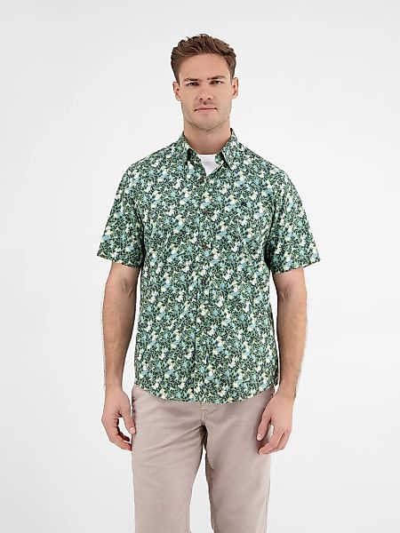 LERROS Kurzarmhemd "Herren Halbarmhemd, floral bedruckt" günstig online kaufen