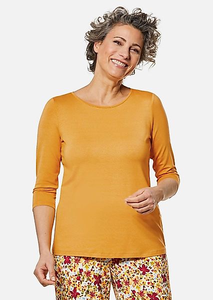GOLDNER 3/4-Arm-Shirt Trageangenehmes Viskoseshirt mit Elasthan günstig online kaufen