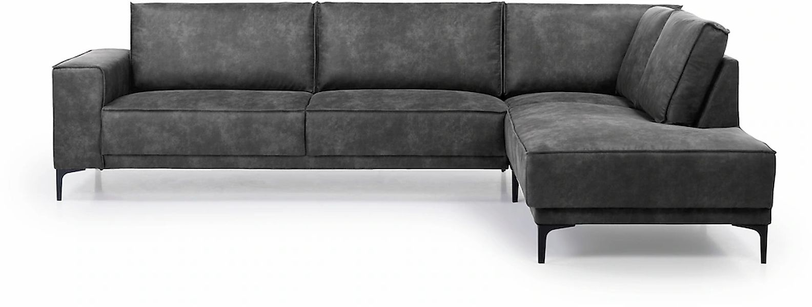 Places of Style Ecksofa "Polsterecke Oland, Struktur, Flachgewebe, Luxus-Mi günstig online kaufen