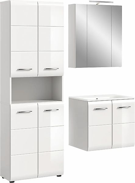 INOSIGN Badezimmer-Set, (Set, 5 St.), Florenz, Badkombination 5-tlg,Weiß ho günstig online kaufen