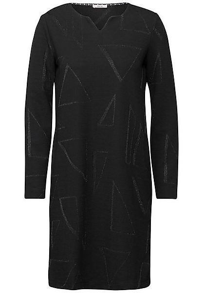 CECIL Midikleid – Glitzerndes Ottoman-Kleid mit geometrischem Muster günstig online kaufen