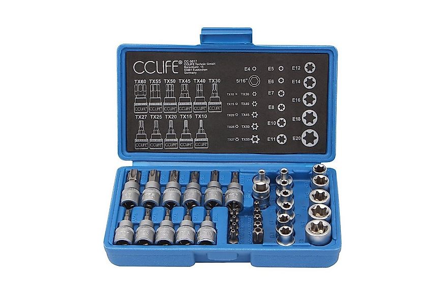 CCLIFE Steckschlüssel 3/8" Steckschlüssel Satz Torx Nüsse Stecknuss Außen I günstig online kaufen