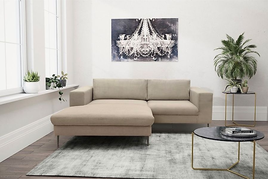 DOMO collection Ecksofa »Modica kompakt und elegant, Breite 244, L-Form« mo günstig online kaufen