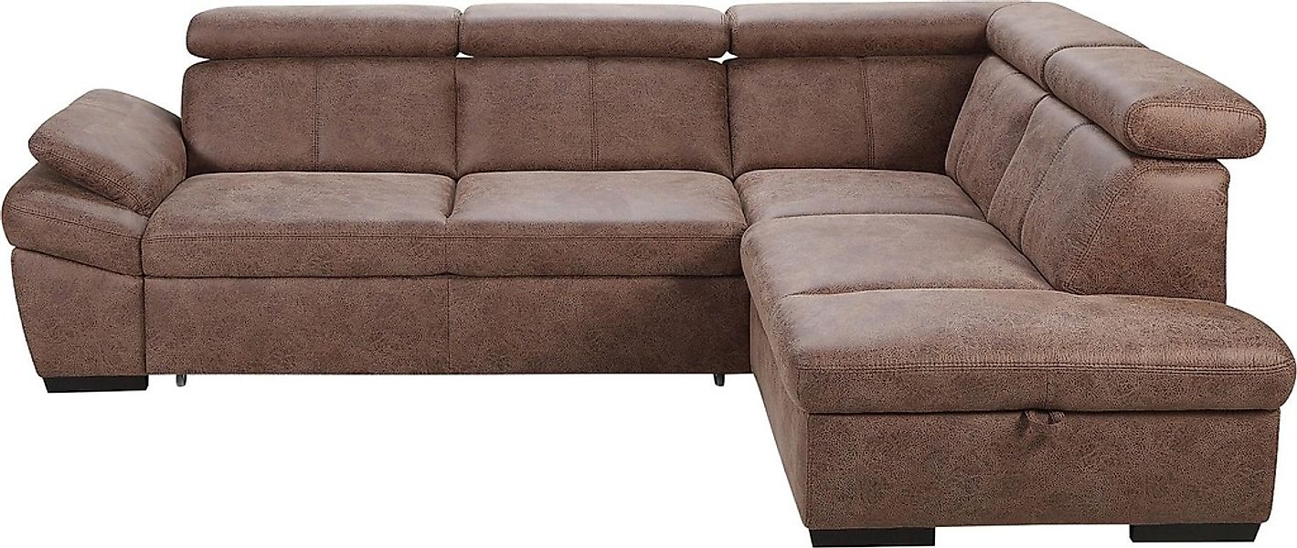 exxpo - sofa fashion Ecksofa "Salerno, Funktionssofa, hoher Sitzkomfort, Br günstig online kaufen