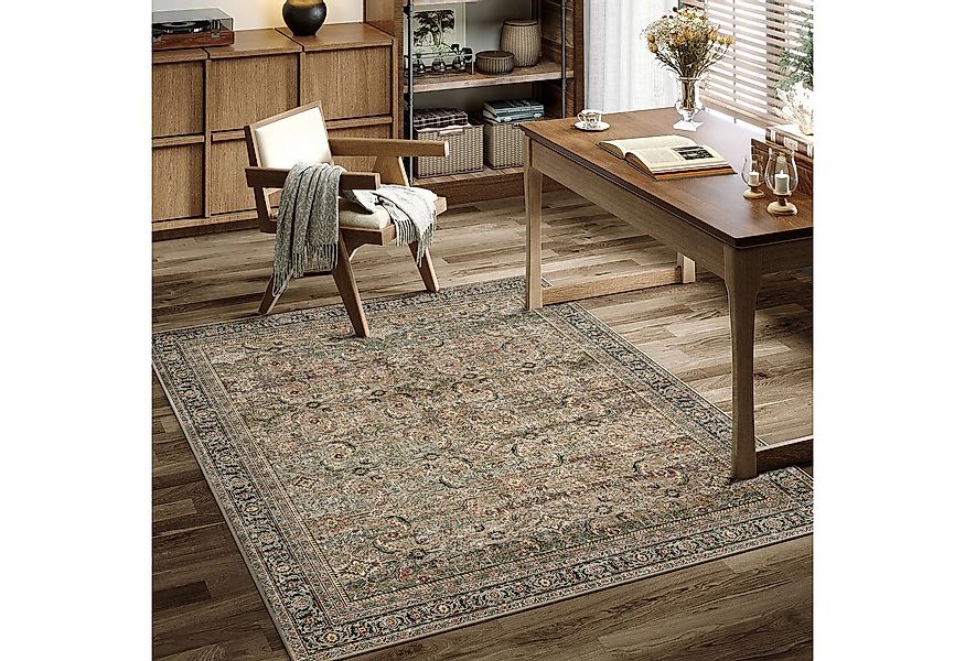 PURECOZY Teppich Wohnzimmerteppich, rutschfester Teppich, Retro-Stil, recht günstig online kaufen