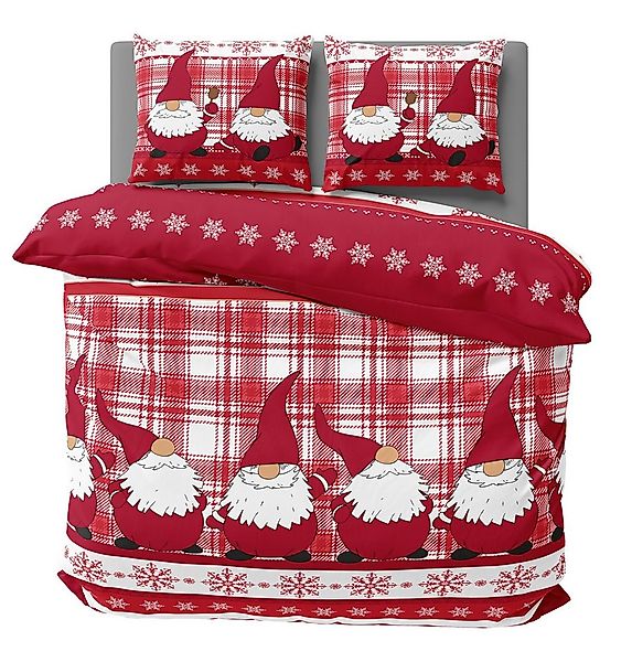 One Home Bettwäsche Wichtel Weihnachten Weihnachtsbettwäsche, Flanell, 3 te günstig online kaufen