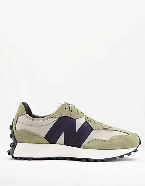 New Balance – 327 – Sneaker in Khaki und Grau-Grün günstig online kaufen