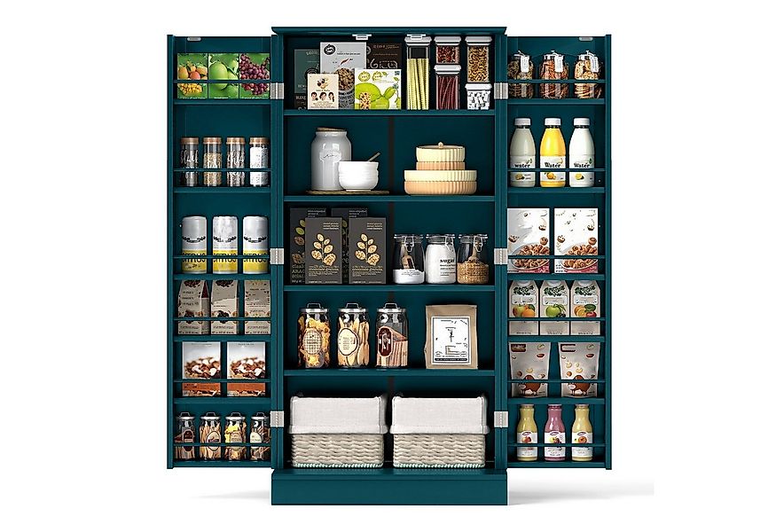 COSTWAY Küchenbuffet Küchenschrank Vorratsschrank mit verstellbarer Ablage, günstig online kaufen