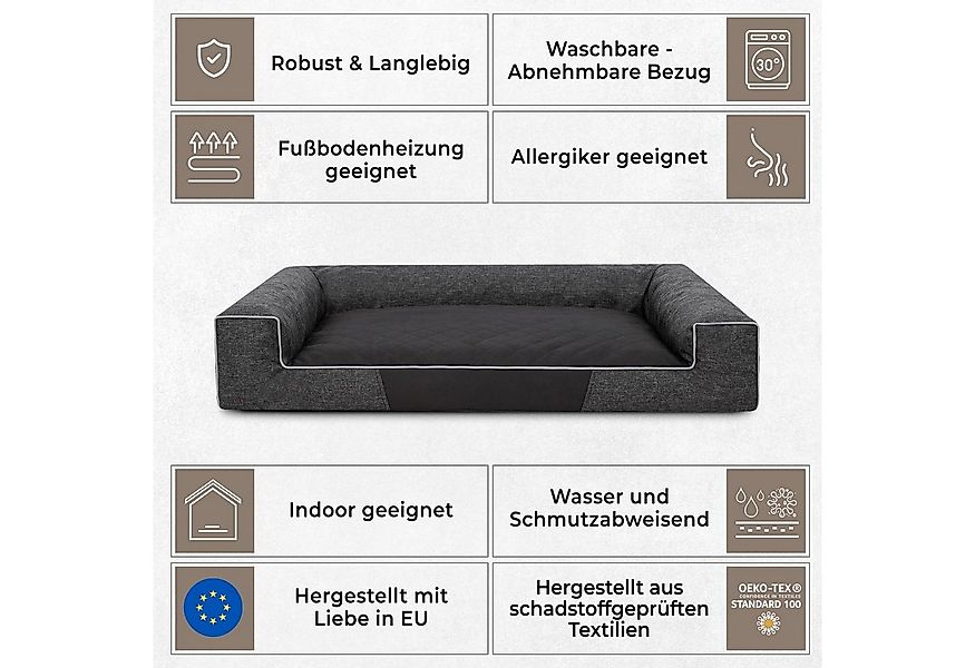 Bjird Tierbett Hundebett Emma für kleine und grosse Hunde, aus wasserfestes günstig online kaufen