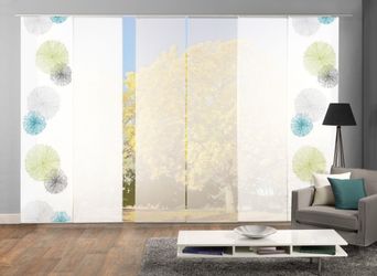 HOME WOHNIDEEN Schiebegardine "SCOPPIO" Klettband 6 Stk. tlg. HxB: 245x60, günstig online kaufen