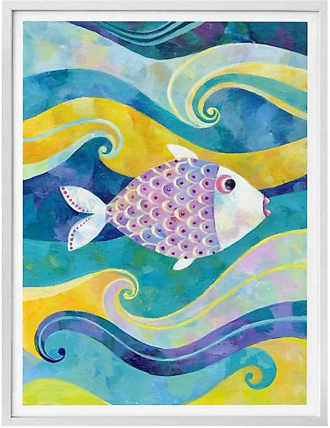 Wall-Art Poster "Märchen Wandbilder Der kleine Fisch", Fisch & Meeresfrücht günstig online kaufen