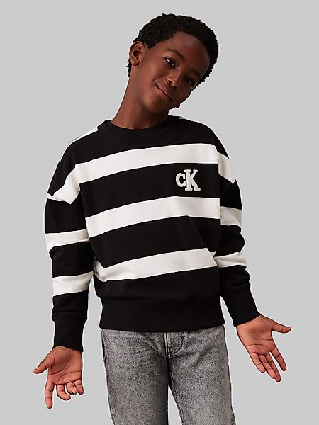 Calvin Klein Jeans Sweatshirt Striped Modern günstig online kaufen