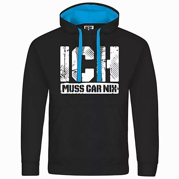 deinshirt Kapuzenpullover Herren Kapuzenpullover Ich muss gar nix Mit Print günstig online kaufen