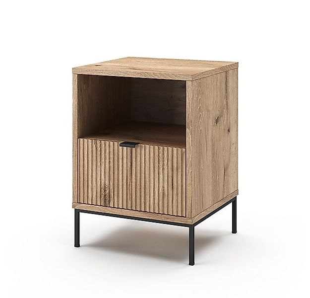 Vicco Nachtschrank Eliza, Viking Oak, 40 x 55 cm mit 1 Schublade günstig online kaufen