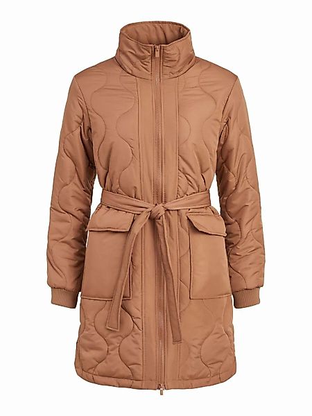 VILA Gesteppte Taillengürtel Mantel Damen Braun günstig online kaufen