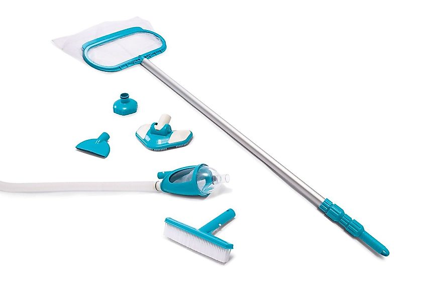 Intex Poolbürste Reinigungsset Alu Teleskopstange Sauger günstig online kaufen