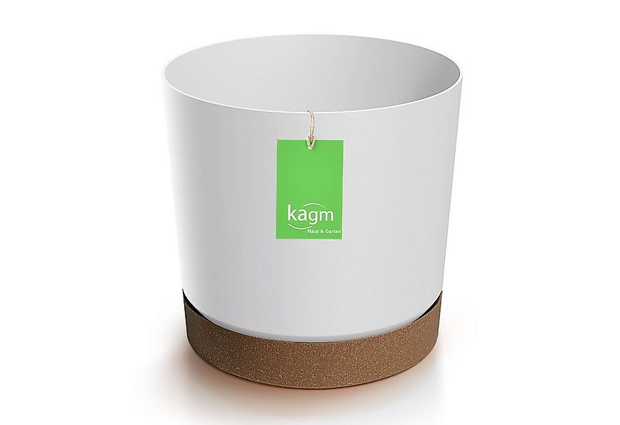 KAGM Blumentopf Blumentopf Pflanzentopf aus Kunststoff rund dekorativ (inkl günstig online kaufen
