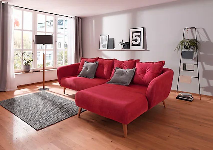 Home affaire Ecksofa »Baggio formschöne Polsterecke, bequem, Breite 277cm, günstig online kaufen