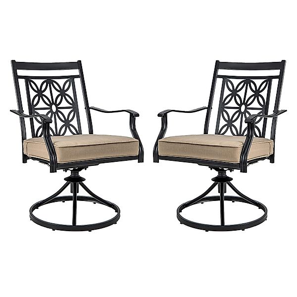 KOMFOTTEU Gartenstuhl Drehstuhl (2er Set), mit günstig online kaufen