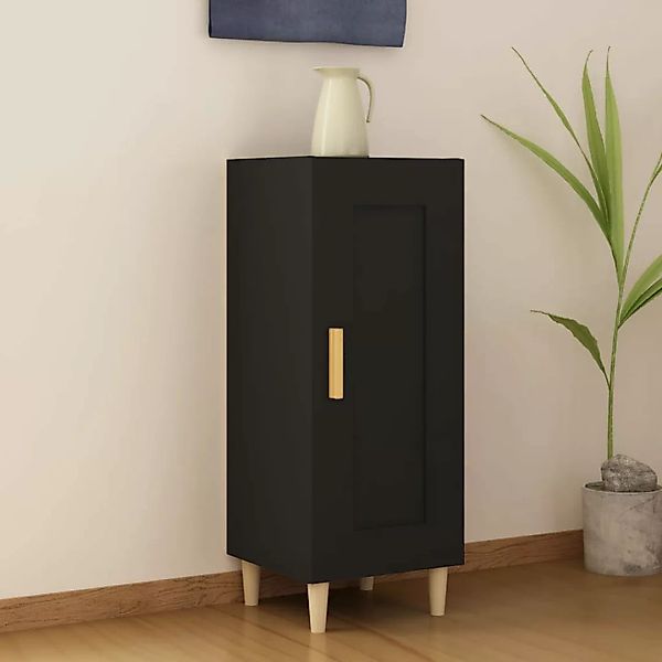 Vidaxl Sideboard Schwarz 34,5x34x90 Cm Holzwerkstoff günstig online kaufen