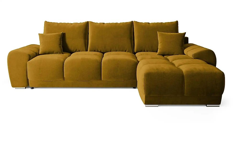 Ecksofa mit Schlaffunktion  Nubes ¦ gelb ¦ Maße (cm): B: 290 H: 85 Polsterm günstig online kaufen