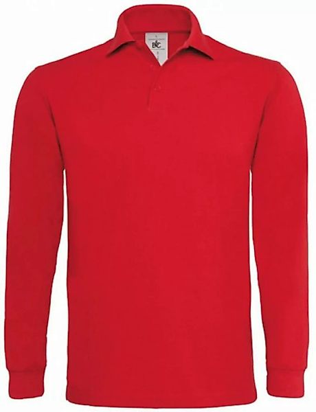 B&C Langarm-Poloshirt Poloshirt Heavymill Longsleeve / Unisex günstig online kaufen
