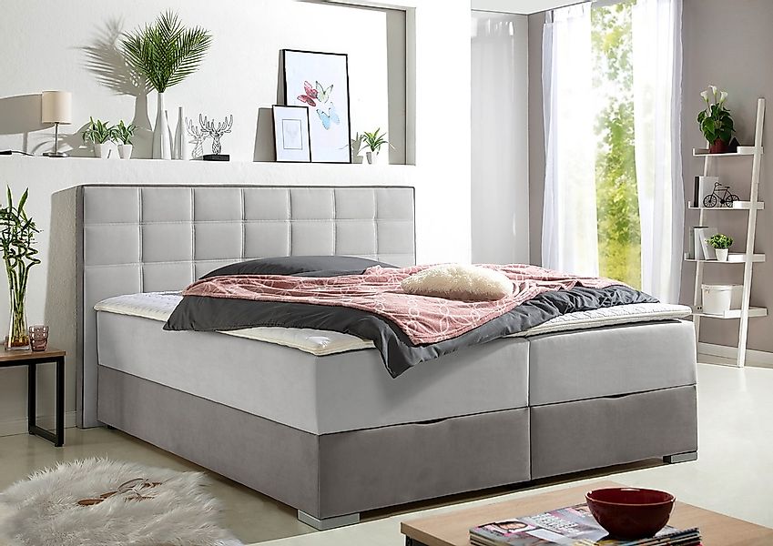 Maintal Boxspringbett mit Bettkasten und Topper günstig online kaufen