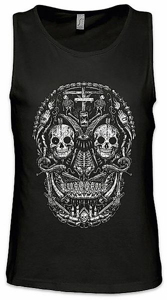 Urban Backwoods Tanktop Mexican Skull I Ärmelloses T-Shirt Schädel Sugar Ga günstig online kaufen