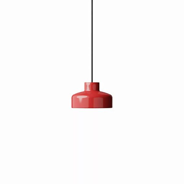 Pendelleuchte Lacquer LED Small metall rot / Ø 16,5 x H 10,1 cm - NINE - Ro günstig online kaufen