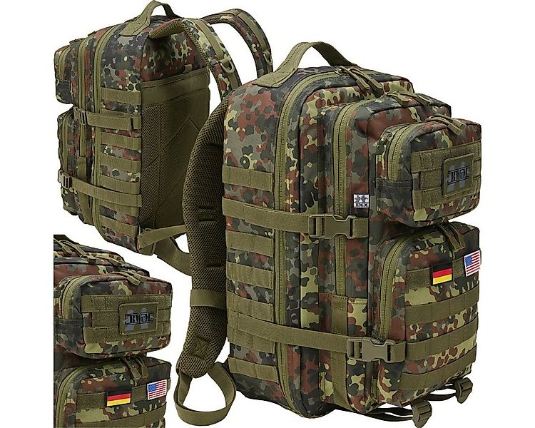 BWuM Trekkingrucksack BWuM US Assault Pack Cooper Rucksack + Patch & Flagge günstig online kaufen