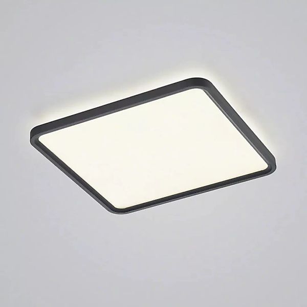 LED Deckenpanel Vesp in Schwarz-matt 50W 2870lm 610x610mm günstig online kaufen